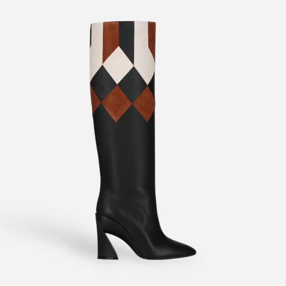 (Like new) Salvatore Ferragamo Antea Patchwork Boots